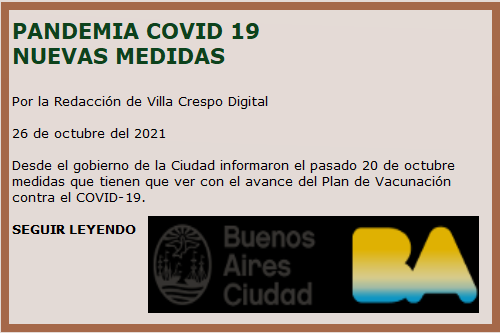 NUEVAS MEDIDAS COVID 19